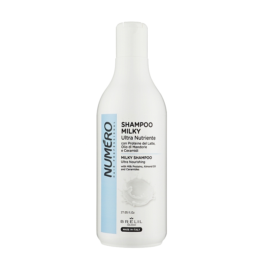 Шампунь для волосся Brelil Numero Milky Shampoo, 800 мл